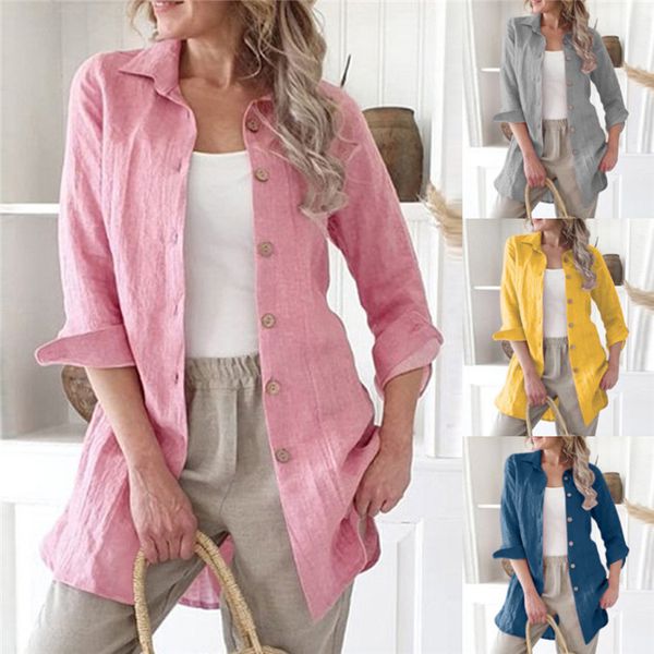linen long casual womens blouse autumn spring solid color loose womens designer shirts long sleeve cardigan, White
linen long casual womens blouse autumn spring solid color loose womens designer shirts long sleeve cardigan, White
