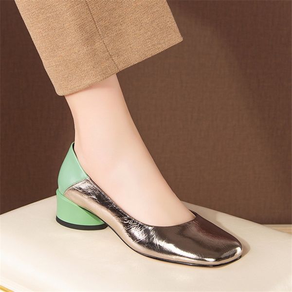 pxelena brand new round low heels shoes women real patent leather mixed color square toe slip on lady daily pumps plus size 41, Black
pxelena brand new round low heels shoes women real patent leather mixed color square toe slip on lady daily pumps plus size 41, Black