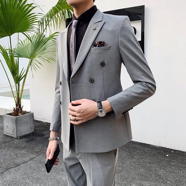 new dress grey suit mens custom made slim fit business suit 2020 wedding suits groom male tuxedos 2 piece set (jacket+pants, White;black
new dress grey suit mens custom made slim fit business suit 2020 wedding suits groom male tuxedos 2 piece set (jacket+pants, White;black