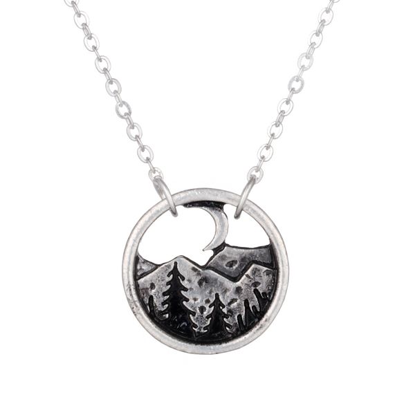 hxlclothingstore good quality camping jewelry outdoor jewelry gifts lovely round pendant pine tree necklace under the mountain, Silver
hxlclothingstore good quality camping jewelry outdoor jewelry gifts lovely round pendant pine tree necklace under the mountain, Silver