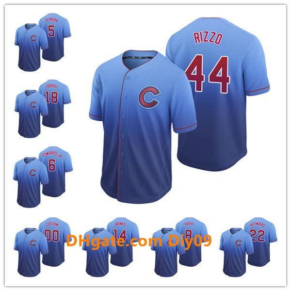 chicago cubs men women youth 44 anthony rizzo 9 javier baez royal fade baseball jersey, Black
chicago cubs men women youth 44 anthony rizzo 9 javier baez royal fade baseball jersey, Black