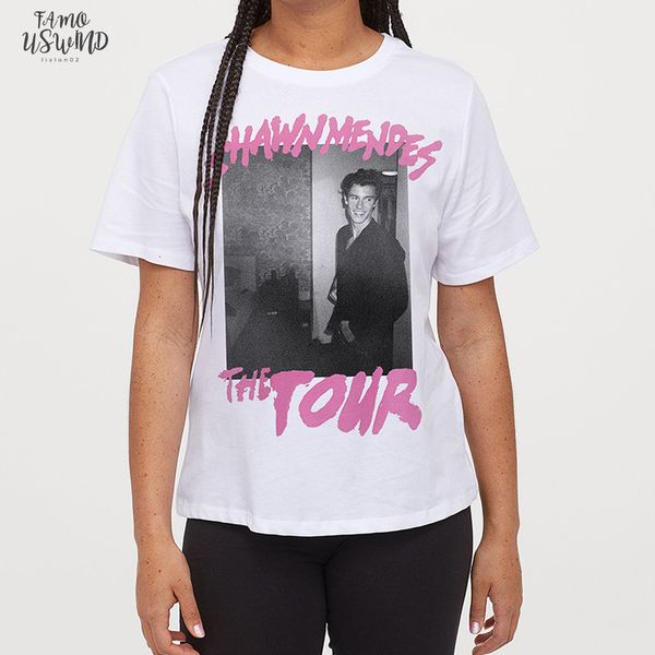 2020 summer t shirt women shawn mendes printing the tour concert letter tee plus size mujer funny t shirt woman, White
2020 summer t shirt women shawn mendes printing the tour concert letter tee plus size mujer funny t shirt woman, White