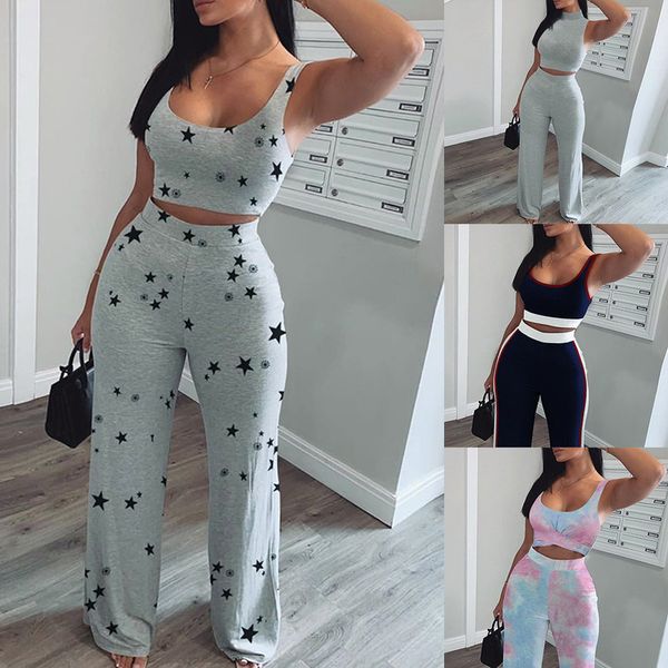 women yoga sets sleeveless sportswear 2 pieces sets mujer summer crop casual pant sweat suit tracksuit running jogging set, White;red
women yoga sets sleeveless sportswear 2 pieces sets mujer summer crop casual pant sweat suit tracksuit running jogging set, White;red