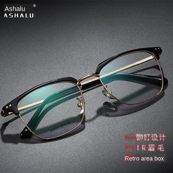 assalu 2020 new frame glasses tr90 half eyebrow metal half frame men's business glasses, Silver
assalu 2020 new frame glasses tr90 half eyebrow metal half frame men's business glasses, Silver