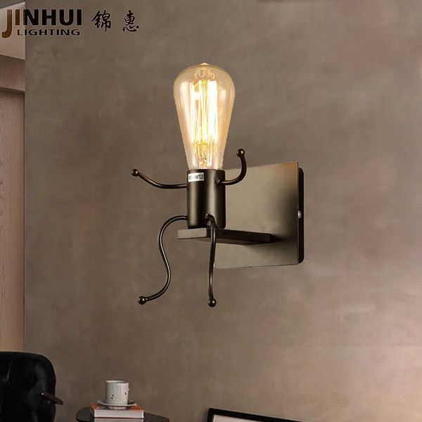 wall lamp retro industrial decoration iron creative lighting corridor e27 bulb robot modeling
wall lamp retro industrial decoration iron creative lighting corridor e27 bulb robot modeling