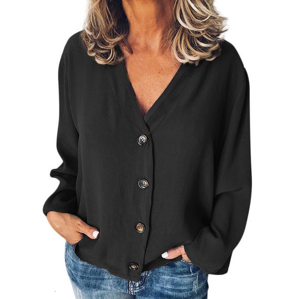 2020 new women blouse casual solid long sleeve v neck buttons opening loose shirt blouse womens shirt female, White
2020 new women blouse casual solid long sleeve v neck buttons opening loose shirt blouse womens shirt female, White