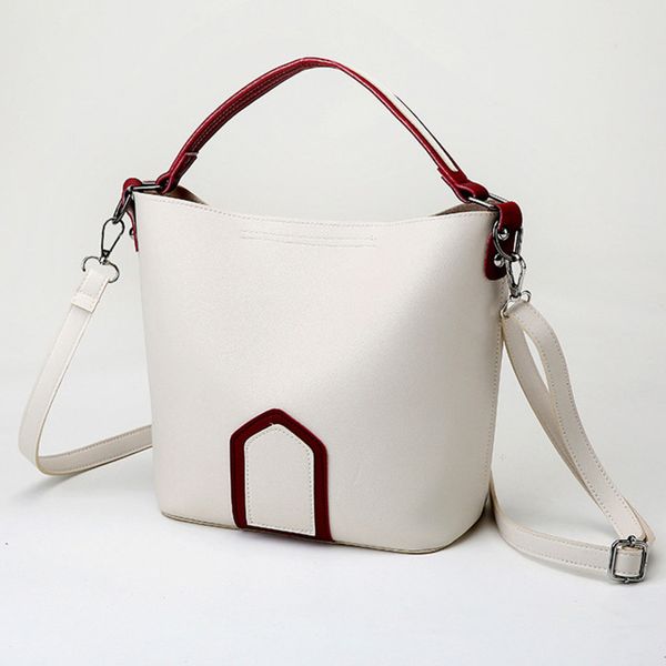 women casual shoulder bag female fashion bucket panelled bags new pure color wild retro simple leather leisure popular bags 2020
women casual shoulder bag female fashion bucket panelled bags new pure color wild retro simple leather leisure popular bags 2020