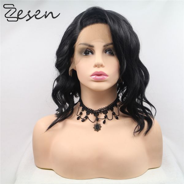 NoEnName_ Null 13*4 Bob Wig Black Synthetic Short Wavy Wig Heat Resistant Fiber African American wigs for Women
NoEnName_ Null 13*4 Bob Wig Black Synthetic Short Wavy Wig Heat Resistant Fiber African American wigs for Women