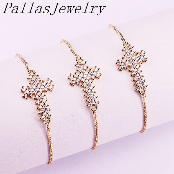 10pcs gold color micro pave cz zirconia cross charm connector bracelets for women jewelry, Black
10pcs gold color micro pave cz zirconia cross charm connector bracelets for women jewelry, Black