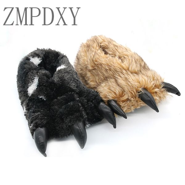 women winter bear claw cotton slippers indoor warm fur slides animal shoes female plush slides home couple shoes plush hot, Black
women winter bear claw cotton slippers indoor warm fur slides animal shoes female plush slides home couple shoes plush hot, Black