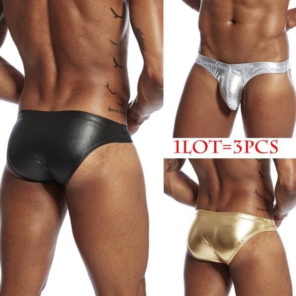 underpants 3pcs/lot mens underwear imitation leather brief polyester spandex men shorts gay low waist, Black;white
underpants 3pcs/lot mens underwear imitation leather brief polyester spandex men shorts gay low waist, Black;white