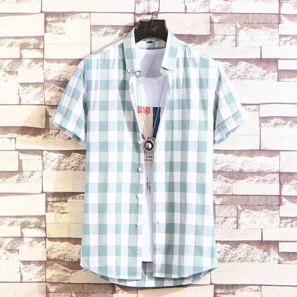 hawaiian shirt men cotton plaid shirts male fashion personality casual short sleeve blouse summer new arrival, White;black
hawaiian shirt men cotton plaid shirts male fashion personality casual short sleeve blouse summer new arrival, White;black