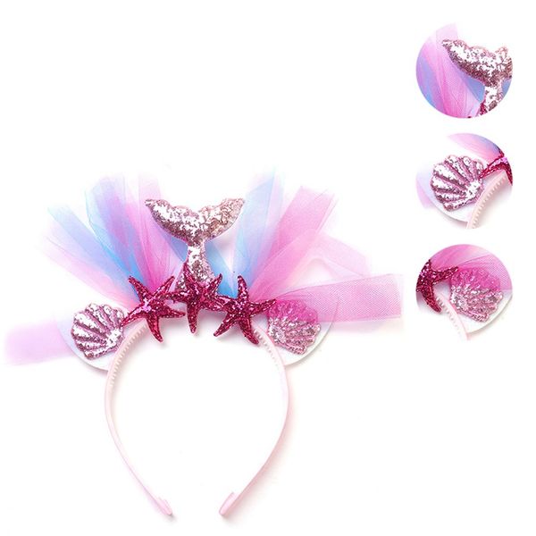 rainbow mermaid headband princess mesh yarn shell flower animal hairbands hoop children party hair accessories, Slivery;white
rainbow mermaid headband princess mesh yarn shell flower animal hairbands hoop children party hair accessories, Slivery;white