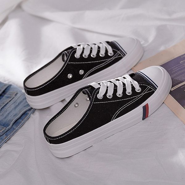 spring summer woman casual shoes lace up female canvas shoes no heel lazy footwear for girls plimsolls classic cs02, Black
spring summer woman casual shoes lace up female canvas shoes no heel lazy footwear for girls plimsolls classic cs02, Black