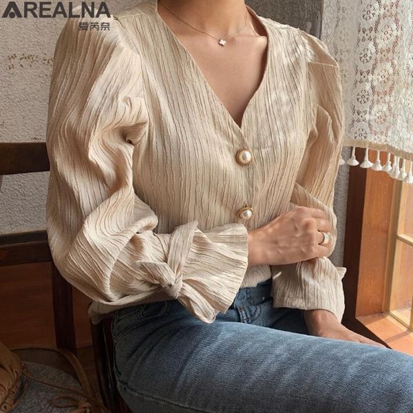 blusas mujer de moda 2020 retro elegance casual sweet solid pearls chic fresh loose vintage all match women shirts, White
blusas mujer de moda 2020 retro elegance casual sweet solid pearls chic fresh loose vintage all match women shirts, White