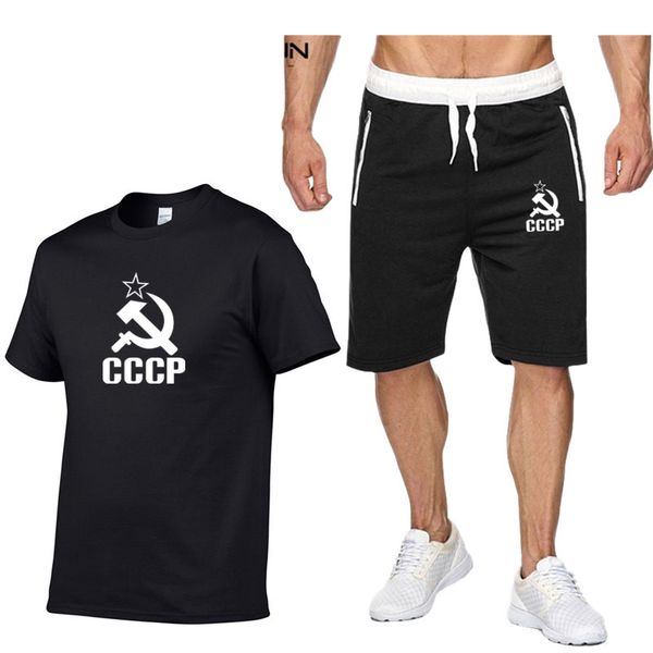 cccp set men's tracksuit summer men's running shorts moscow russia set jogging sport t shirt running suit sportswear gym clothes, Black;blue
cccp set men's tracksuit summer men's running shorts moscow russia set jogging sport t shirt running suit sportswear gym clothes, Black;blue