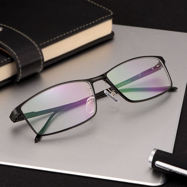 myopia men's full aluminum magnesium business black myopia glasses frame big face optical glasses frame gf538, Silver
myopia men's full aluminum magnesium business black myopia glasses frame big face optical glasses frame gf538, Silver