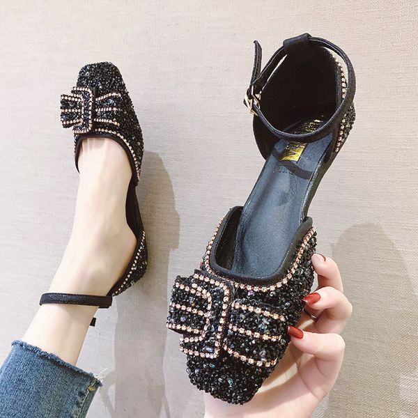 shoes female sandal closed toe sandals clear heels bow shoes 2020 summer shallow mouth all-match ladies women's beige comfort, Black
shoes female sandal closed toe sandals clear heels bow shoes 2020 summer shallow mouth all-match ladies women's beige comfort, Black