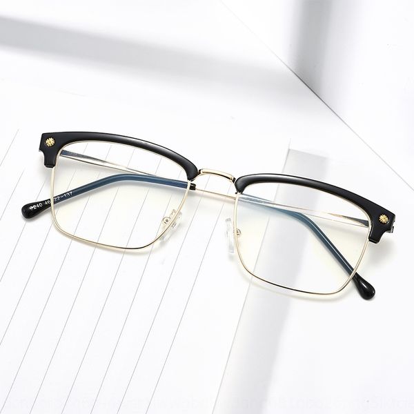 new metal myopia plain mirror square business glasses kick-off myopia glasses frame men's eyebrow frame, Silver
new metal myopia plain mirror square business glasses kick-off myopia glasses frame men's eyebrow frame, Silver