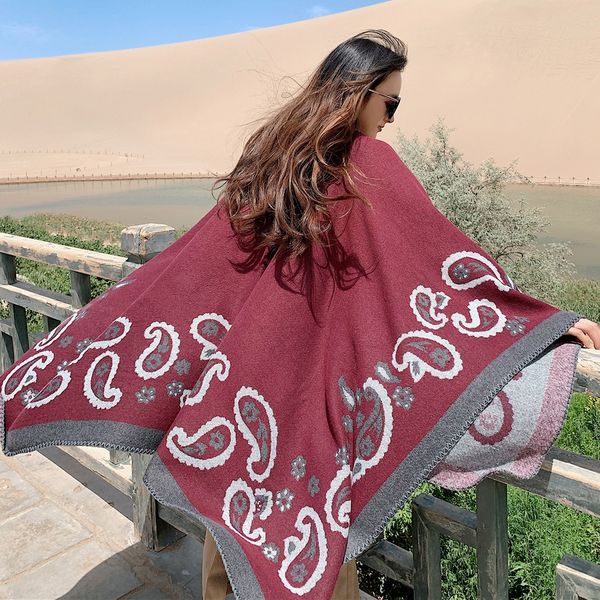 dual-use women's season warm summer warm scarf coat coat new travel shawl scarf thickened all-match big cloak new korean style, Blue;gray
dual-use women's season warm summer warm scarf coat coat new travel shawl scarf thickened all-match big cloak new korean style, Blue;gray