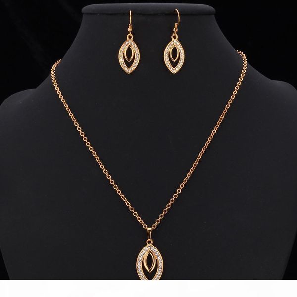 new trendy 18k real gold plated women's pendant necklace dangle earrings jewelry sets rhinestone crystal jewellery, Silver
new trendy 18k real gold plated women's pendant necklace dangle earrings jewelry sets rhinestone crystal jewellery, Silver
