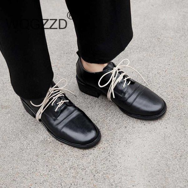 chaussures femme brand flat shoes women loafers genuine leather lace up soft oxford shoes women's british school ladies, Black
chaussures femme brand flat shoes women loafers genuine leather lace up soft oxford shoes women's british school ladies, Black