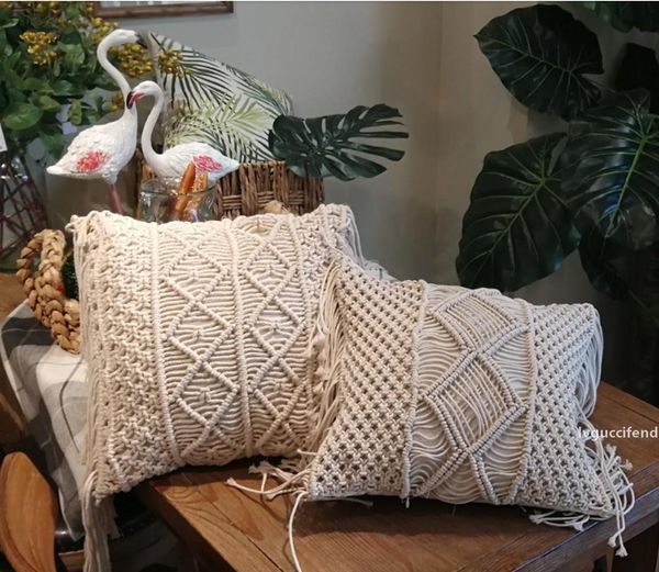 45*45cm 100% cotton linen macrame hand-woven pillow case cotton knitted thread pillow covers geometry bohemia cushion covers home decor
45*45cm 100% cotton linen macrame hand-woven pillow case cotton knitted thread pillow covers geometry bohemia cushion covers home decor