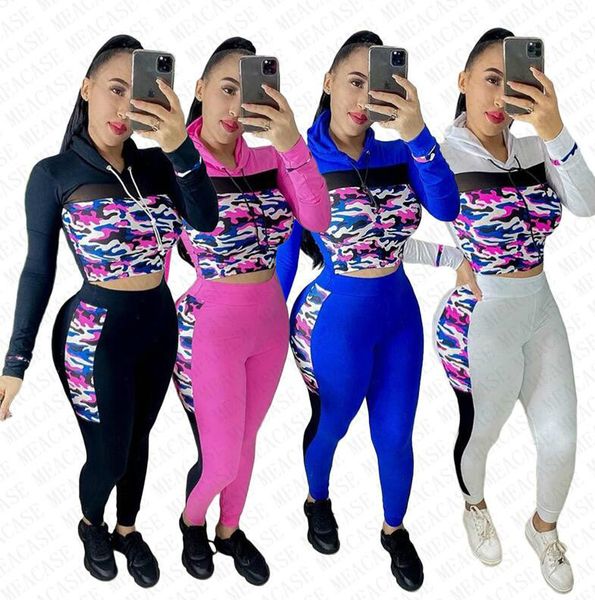 women clothing sets tracksuit camouflage designer outfit mesh patchwork hoodies hooded pants leggings autumn sports sweatsuit d72811, White
women clothing sets tracksuit camouflage designer outfit mesh patchwork hoodies hooded pants leggings autumn sports sweatsuit d72811, White