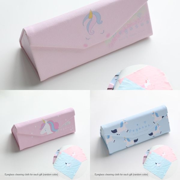 3ga9z cute cartoon creative triangle folding women's pressure-resistant portable storage case case storage box student sunglasses myopi, Blue
3ga9z cute cartoon creative triangle folding women's pressure-resistant portable storage case case storage box student sunglasses myopi, Blue