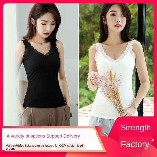 modal underwear shoulder lace thin lace strap chest pad vest all-in-one underwear comfortable and skin-friendly, White
modal underwear shoulder lace thin lace strap chest pad vest all-in-one underwear comfortable and skin-friendly, White