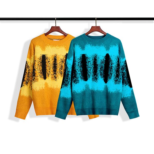 20sspalm european and american trendy brand gradient graffiti pullover men and women couple sweater pa, Black;brown
20sspalm european and american trendy brand gradient graffiti pullover men and women couple sweater pa, Black;brown