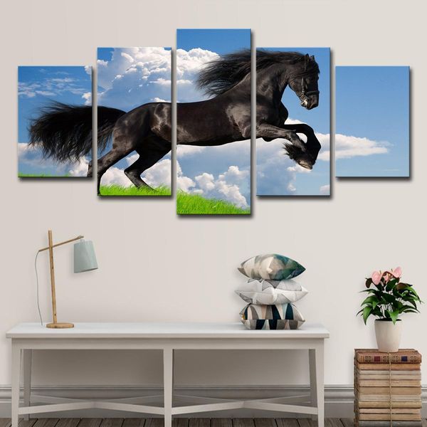 5 panels blue sky running horse animal oil painting modern canvas wall art pictures & posters & prints for living room home decoration
5 panels blue sky running horse animal oil painting modern canvas wall art pictures & posters & prints for living room home decoration