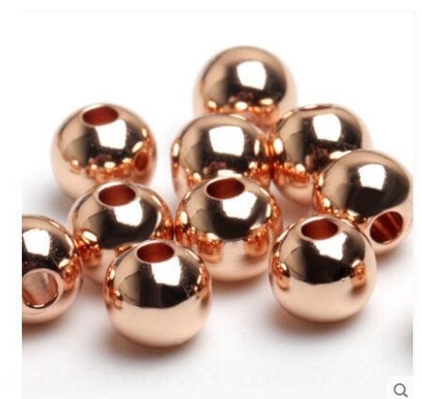 18k rose diy gold accessories round scattered beads with beads diy bracelet accessories, Silver
18k rose diy gold accessories round scattered beads with beads diy bracelet accessories, Silver