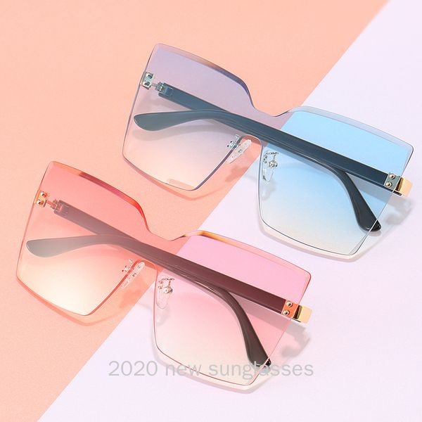 oversized one piece square sunglasses women 2020 new rimless sun glasses retro vintage gradient eyewear big nx, White;black
oversized one piece square sunglasses women 2020 new rimless sun glasses retro vintage gradient eyewear big nx, White;black