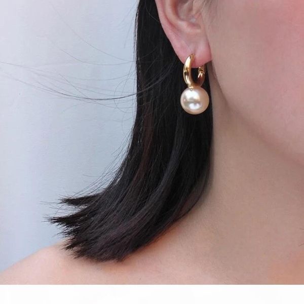 e designer jewelry fashion big round pearl drop earrings gold dangle earrings for women luxury elegant brand bijoux sh1909, Golden
e designer jewelry fashion big round pearl drop earrings gold dangle earrings for women luxury elegant brand bijoux sh1909, Golden