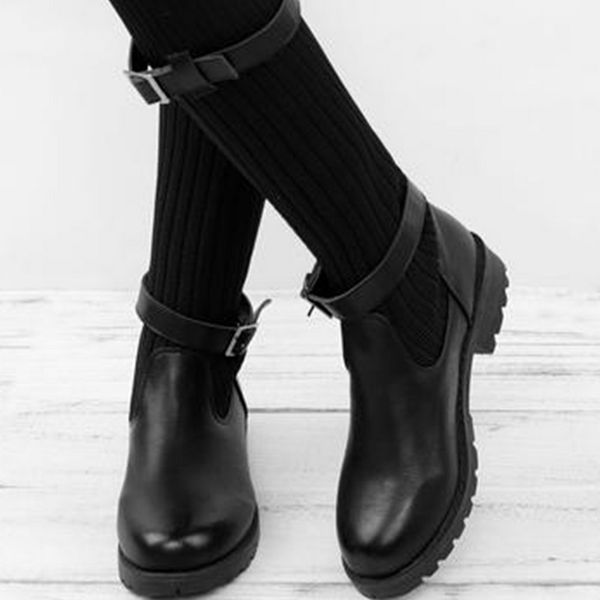fashion 2020 knee elastic sock boots chunky stretch women booties short boots solid casual shoes for buckle ladies shoes, Black
fashion 2020 knee elastic sock boots chunky stretch women booties short boots solid casual shoes for buckle ladies shoes, Black