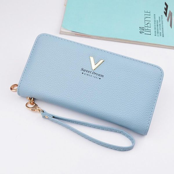 blue designer wallet ladies handbag long zipper clutch bag new lychee pattern ladies paper money clip factory direct sales 316
blue designer wallet ladies handbag long zipper clutch bag new lychee pattern ladies paper money clip factory direct sales 316