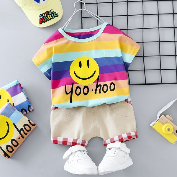 лето младенца девушки мальчика одежды набор моды новорожденные дети stripes улыбающееся лицо с коротким рукавом футболка + шорты из двух час, White
лето младенца девушки мальчика одежды набор моды новорожденные дети stripes улыбающееся лицо с коротким рукавом футболка + шорты из двух час, White