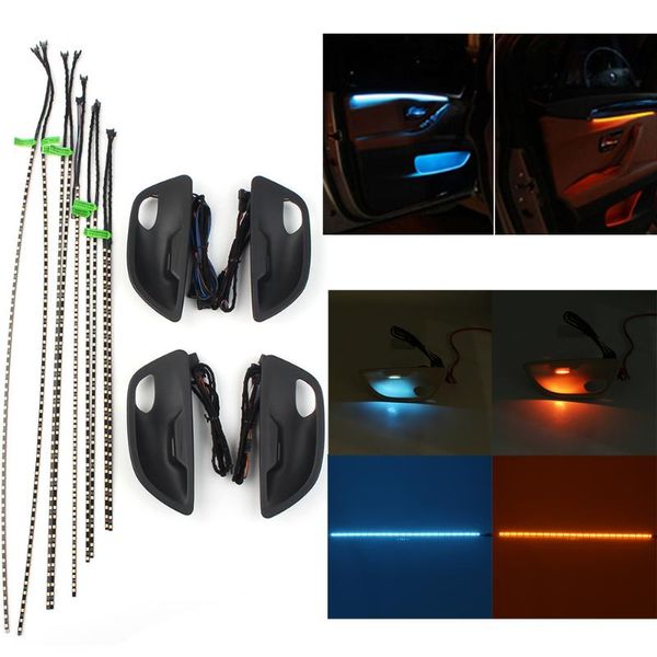 dual color car interior led ambient door light stripes atmosphere lamp for 5 series f10/ f11 blue & amber ligiht
dual color car interior led ambient door light stripes atmosphere lamp for 5 series f10/ f11 blue & amber ligiht