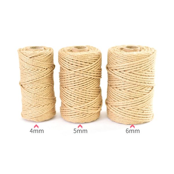 yarn 100m 4-5mm natural jute rope twine burlap string vintage diy scrapbooking florists craft home decor gift wrapping cords thread, Black;white
yarn 100m 4-5mm natural jute rope twine burlap string vintage diy scrapbooking florists craft home decor gift wrapping cords thread, Black;white