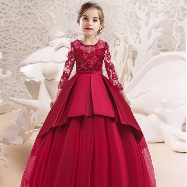 elegant flower girls dress for wedding kids dresses for girls formal clothes evening children princess party pageant gown dress t200709, Red;yellow
elegant flower girls dress for wedding kids dresses for girls formal clothes evening children princess party pageant gown dress t200709, Red;yellow