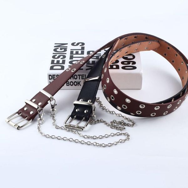 women leather belt round metal pin buckle circle belts brand fashion punk waistband wild rivet pin buckle belt jeans fashion, Black;brown
women leather belt round metal pin buckle circle belts brand fashion punk waistband wild rivet pin buckle belt jeans fashion, Black;brown