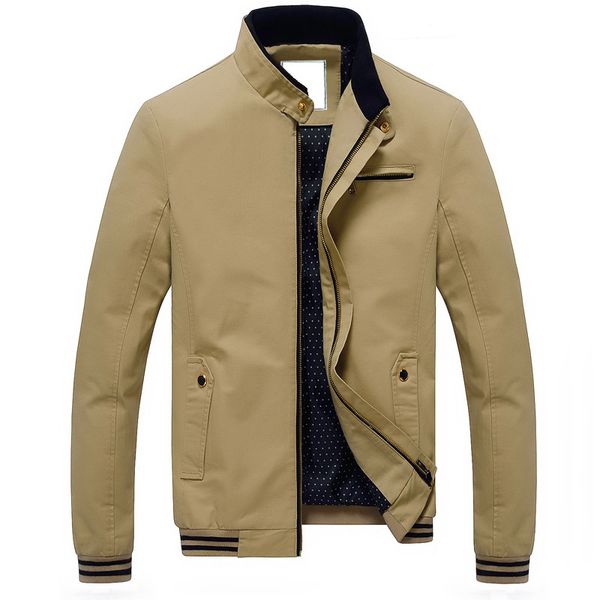 spring autumn new men's jacket men casual fashion stand collar slim fit coats male outerwear men brand clothing m-4xl, Black;brown
spring autumn new men's jacket men casual fashion stand collar slim fit coats male outerwear men brand clothing m-4xl, Black;brown