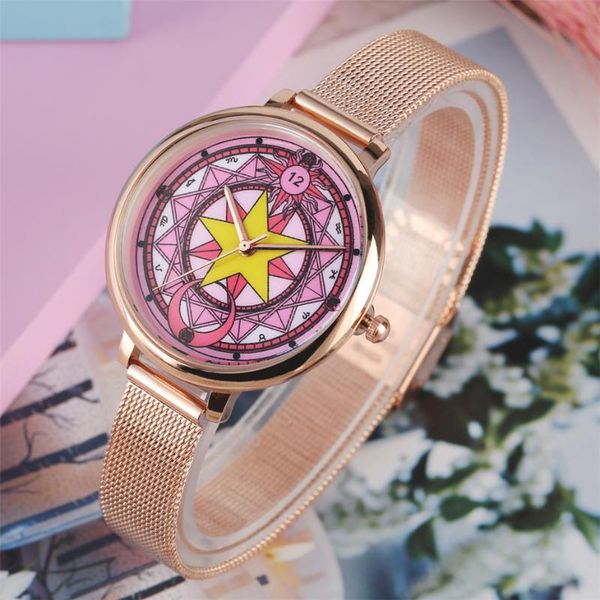 ladies watches sailor moon theme display women stainless steel/leather wristwatches casual girl student watches gifts female, Slivery;brown
ladies watches sailor moon theme display women stainless steel/leather wristwatches casual girl student watches gifts female, Slivery;brown