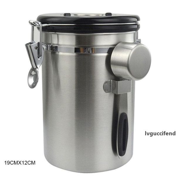 airtight canister stainless steel container coffee ground vault jar with valve for kitchen bjstore t200507
airtight canister stainless steel container coffee ground vault jar with valve for kitchen bjstore t200507