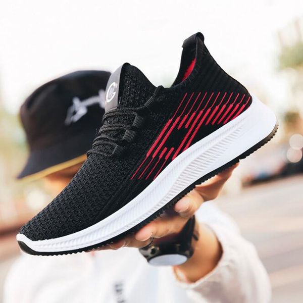 casual shoes men 2020 new flying woven lightweight running shoes breathable korean version of sports men's fashion sneaker, Black
casual shoes men 2020 new flying woven lightweight running shoes breathable korean version of sports men's fashion sneaker, Black
