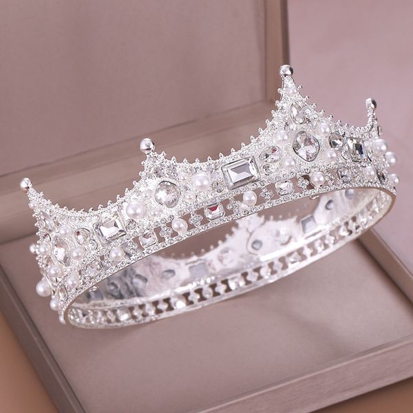 ювелирные kmvexo барокко золото шампанское кристалл pearl бисера люкс диадемы королева король круглый корона свадебные аксессуары для волос, White;golden
ювелирные kmvexo барокко золото шампанское кристалл pearl бисера люкс диадемы королева король круглый корона свадебные аксессуары для волос, White;golden