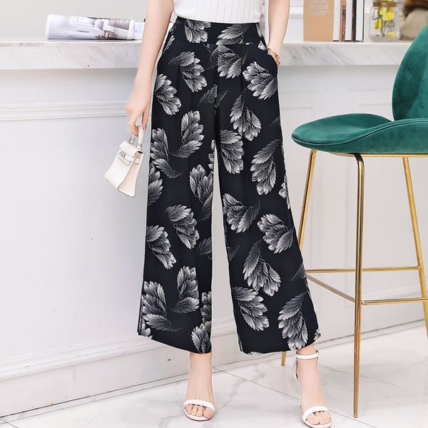 2020 summer holiday bohemian high waist tropical print wide leg pants loose cotton silk female pants with pockets plus size 4xl, Black;white
2020 summer holiday bohemian high waist tropical print wide leg pants loose cotton silk female pants with pockets plus size 4xl, Black;white