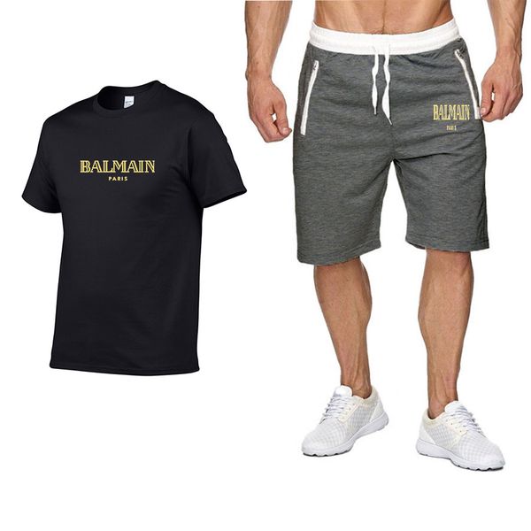 summer short sleeve sports suit casual men sets striped tracksuits t-shirt+shorts mens designer tracksuits sportswear suits, Gray
summer short sleeve sports suit casual men sets striped tracksuits t-shirt+shorts mens designer tracksuits sportswear suits, Gray