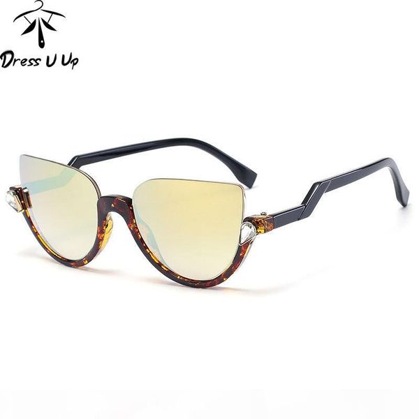 dressuup new cat eye sunglasses women brand designer semi-rimless triangle crystal vintage sun glasses feminino, White;black
dressuup new cat eye sunglasses women brand designer semi-rimless triangle crystal vintage sun glasses feminino, White;black